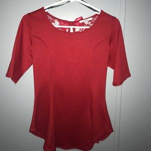 Red blouse
